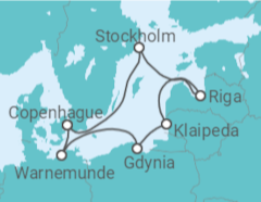 Itinéraire -  Pologne, Lituanie, Lettonie, Suède, Danemark - MSC Croisières