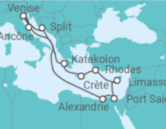 Itinéraire -  Italie, Grèce, Chypre, Égypte, Croatie - MSC Croisières