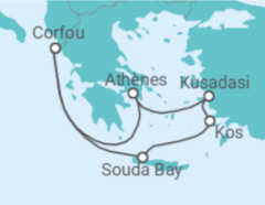 Itinéraire -  Turquie, Grèce - AIDA