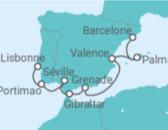 Itinéraire -  Péninsule Ibérique  - Norwegian Cruise Line