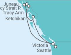 Itinéraire -  Alaska TI - MSC Croisières