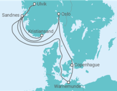 Itinéraire -  Allemagne, Norvège - Boissons incluses - Vols inclus - MSC Croisières