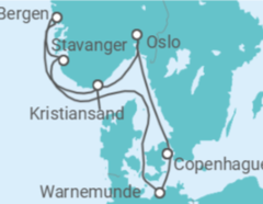 Itinéraire -  Allemagne, Norvège - MSC Croisières