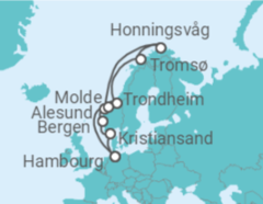 Itinéraire -  Norvège - MSC Croisières