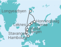 Itinéraire -  Norvège - MSC Cruceros