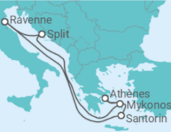 Itinéraire -  Grèce, Croatie - Royal Caribbean