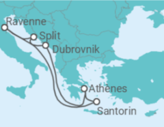 Itinéraire -  Croatie, Grèce - Royal Caribbean