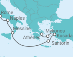 Itinéraire -  Italie, Grèce, Turquie - Royal Caribbean