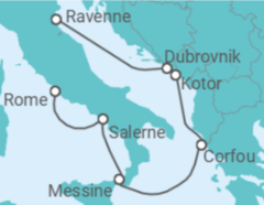Itinéraire -  Croatie, Monténégro, Grèce, Italie - Royal Caribbean