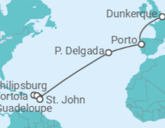 Itinéraire -  Odyssée Tropicale - CFC Compagnie Française de Croisières