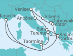 Itinéraire -  Joyaux de l’Adriatique - CFC Compagnie Française de Croisières