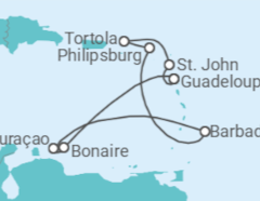 Itinéraire -  Saveurs des Antilles - CFC Compagnie Française de Croisières