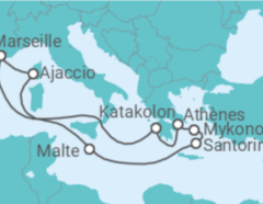 Itinéraire -  Secrets Helléniques - CFC Compagnie Française de Croisières