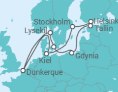 Itinéraire -  Baltique et Capitales Nordiques - CFC Compagnie Française de Croisières
