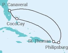 Itinéraire -  Iles Vierges Américaines, Saint Martin - Vols et Hôtel inclus - Royal Caribbean
