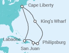 Itinéraire -  Bermudes, Saint Martin, Porto Rico - Royal Caribbean