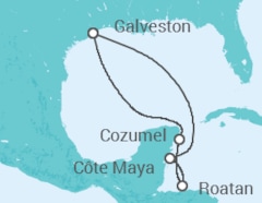 Itinéraire -  Mexique, Honduras - Royal Caribbean