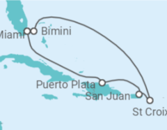 Itinéraire -  Porto Rico - Virgin Voyages
