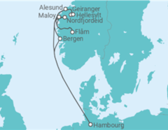 Itinéraire -  Norvège - Costa Croisières