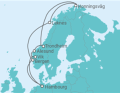 Itinéraire -  Norvège - Boissons incluses - Costa Croisières