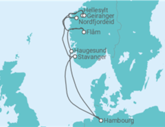 Itinéraire -  Norvège - Costa Croisières
