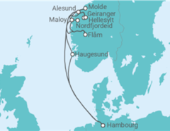 Itinéraire -  Norvège - Costa Croisières