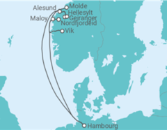 Itinéraire -  Norvège - Costa Croisières