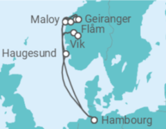 Itinéraire -  Norvège - Costa Croisières