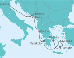 Itinéraire -  Croatie, Monténégro, Grèce - Norwegian Cruise Line