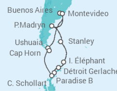 Itinéraire -  Argentine, Uruguay - Celebrity Cruises