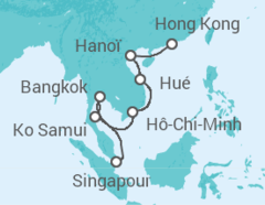 Itinéraire -  Thailande, Vietnam - Celebrity Cruises