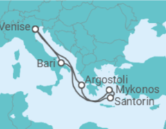 Itinéraire -  Le Sillage de Calypso - Boissons incluses - Costa Croisières