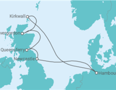 Itinéraire -  Royaume-Uni - Costa Croisières