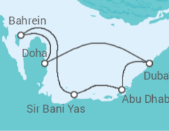 Itinéraire -  Qatar, Emirats Arabes Unis - Celestyal Cruises