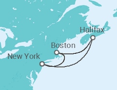 Itinéraire -  États-Unis, Canada - AIDA