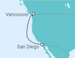 Itinéraire -  États-Unis - Holland America Line