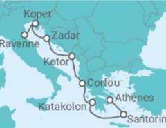 Itinéraire -  Grèce, Monténégro, Slovénie - Norwegian Cruise Line