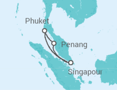 Itinéraire -  Malaisie, Thailande - Royal Caribbean