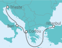 Itinéraire -  Grèce, Italie - MSC Cruceros