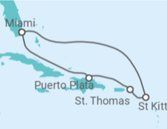 Itinéraire -  Iles Vierges Américaines, San Cristobal y Nieves - Boissons incluses - Celebrity Cruises