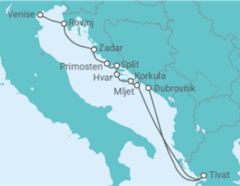 Itinéraire -  Croatie - Ponant
