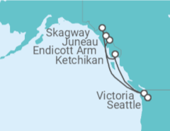 Itinéraire -  Alaska - Princess Cruises