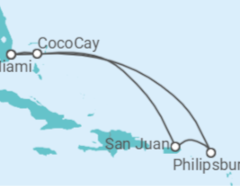 Itinéraire -  Saint Martin, Porto Rico - Royal Caribbean