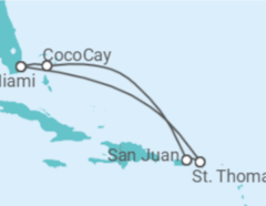 Itinéraire -  Porto Rico, Iles Vierges Américaines - Royal Caribbean