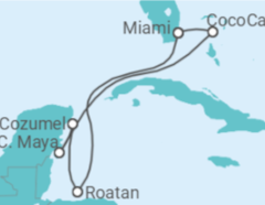 Itinéraire -  Honduras, Mexique - Royal Caribbean