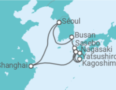 Itinéraire -  Corée Du Sud, Japon, Chine - Costa Croisières