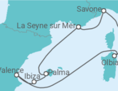 Itinéraire -  Les îles dorées - Costa Cruceros
