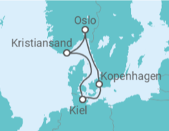 Itinéraire -  Pologne, Danemark, Allemagne - AIDA