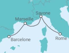 Itinéraire -  Italie, France - Costa Cruceros