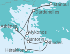Itinéraire -  Turquie, Grèce - Boissons incluses - Costa Croisières